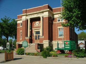 Outside of Harvey County Historical Museum