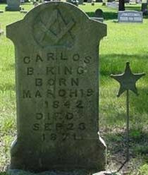 Carlos B King Grave in Greenwood Cemetary