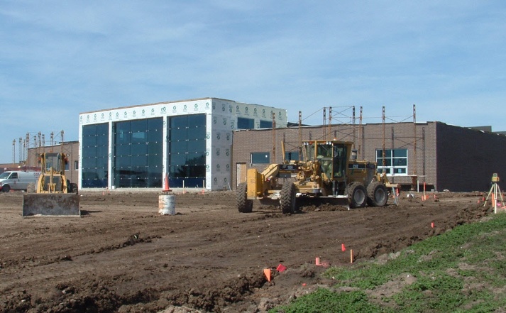 Construction at Newton High School